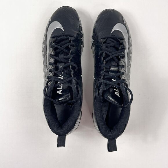 Nike Football Cleats Alpha Menace Shoes Mens 11 Black Silver Mid 878122-001 main image 11